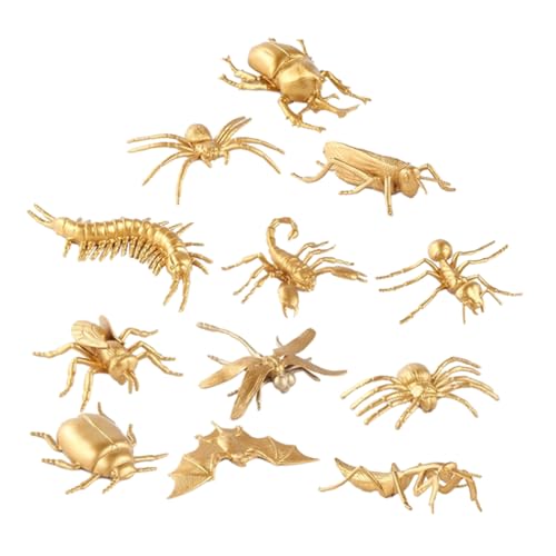 HOOTNEE 12 Stück Teiliges von Goldenen Insektenfiguren Lernspielzeug für Biologische Entdeckungen Partys und Kreative Langlebigem Wiederverwendbarem Kunststoff Gefertigt HOOTNEE 12 Stück Teiliges von Goldenen Insektenfiguren Lernspielzeug für Biologische Entdeckungen Partys und Kreative Langlebigem Wiederverwendbarem Kunststoff Gefertigt von HOOTNEE