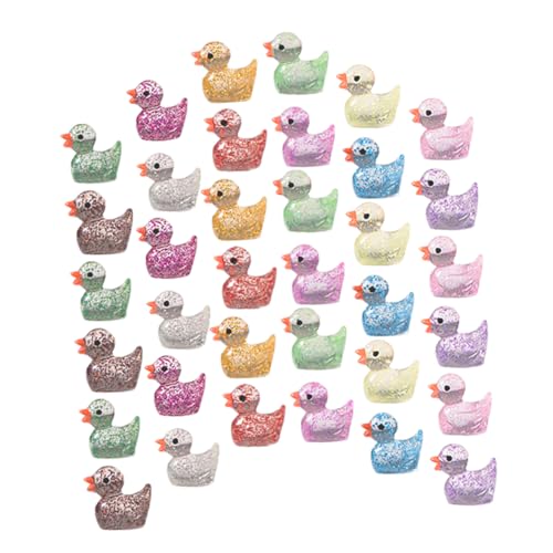 HOOTNEE 120 Stück Miniaturente Figuren aus Harz Glitzernde Dekoration für Puppenhaus Aquarium Miniaturgarten DIY Bastelprojekte Farbenfrohe Accessoires für Partys und Feste HOOTNEE 120 Stück Miniaturente Figuren aus Harz Glitzernde Dekoration für Puppenhaus Aquarium Miniaturgarten DIY Bastelprojekte Farbenfrohe Accessoires für Partys und Feste von HOOTNEE