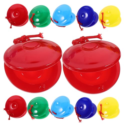 HOOTNEE 12Stücke Percussion Instrumente Fingerkastaen für Musikspielzeug Fördert Rhythmus und Koordination für Frühkindliche Bildung und Kreative Spielmomente von HOOTNEE