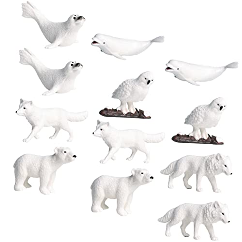 HOOTNEE 12Stücke Teiliges Arctic Animals Tiermodell Realistische für Dekoration für Zuhause und Partys HOOTNEE 12Stücke Teiliges Arctic Animals Tiermodell Realistische für Dekoration für Zuhause und Partys von HOOTNEE