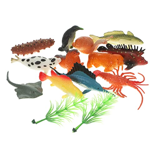 HOOTNEE 12Stücke Teiliges aus Realistischen Tierfiguren Plastiksimulation Meerestiere für Frühe Bildung und Kognitive Entwicklung von Kindern Wasserspaß von HOOTNEE