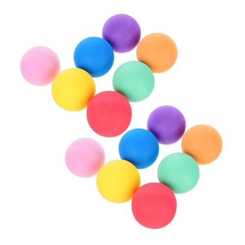 HOOTNEE 14 Stück Teiliges Farbiges Schwammball Elastische Weiche Spielbälle aus Sicherem Schwammmaterial Vielseitig für Kleinkinder und Haustiere für Indoor Outdoor spielspaß von HOOTNEE