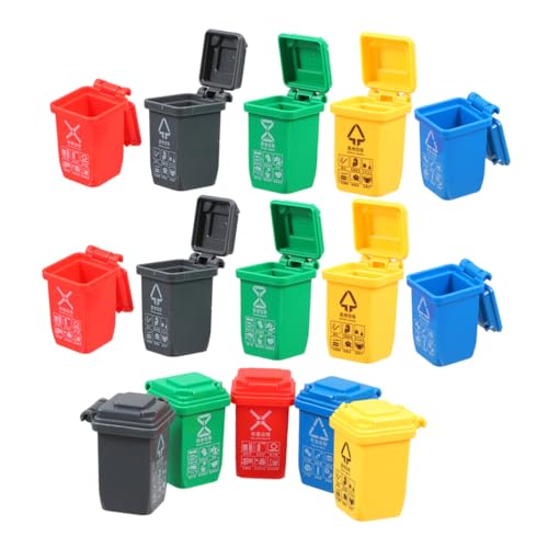 HOOTNEE 15 Stück Mini Mülleimer für Puppenhaus Teiliges Zubehör mit Realistischen Abfallbehältern für Kreatives und Mülltrennung Fördert Kinderverständnis für Recycling HOOTNEE 15 Stück Mini Mülleimer für Puppenhaus Teiliges Zubehör mit Realistischen Abfallbehältern für Kreatives und Mülltrennung Fördert Kinderverständnis für Recycling von HOOTNEE