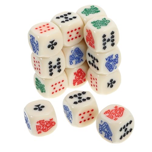 HOOTNEE 15 Stück Requisiten, Lustige Spielwürfel, Pokerwürfel, Geburtstagsparty Spiele, Craps, Party Zubehör, Würfelspiel, Lustige Spielchips, Lügner Requisite, Mit Abgerundeten HOOTNEE 15 Stück Requisiten, Lustige Spielwürfel, Pokerwürfel, Geburtstagsparty Spiele, Craps, Party Zubehör, Würfelspiel, Lustige Spielchips, Lügner Requisite, Mit Abgerundeten von HOOTNEE
