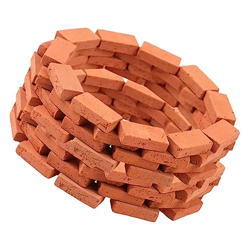 HOOTNEE 150 Stück Mini Mauerziegel Aus Kleinen Roten Ziegeln, Rechteckig, Mini Hausbedarf, Sandkasten Ziegel, Miniatur Ziegel, Mikro Landschafts Ziegel, Hintergrund, Landschafts HOOTNEE 150 Stück Mini Mauerziegel Aus Kleinen Roten Ziegeln, Rechteckig, Mini Hausbedarf, Sandkasten Ziegel, Miniatur Ziegel, Mikro Landschafts Ziegel, Hintergrund, Landschafts von HOOTNEE