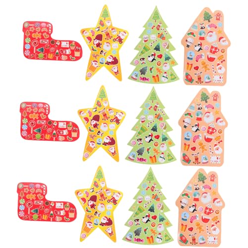 HOOTNEE 16 Blatt Christbaumschmuck Etikettenaufkleber Weihnachtsfeieraufkleber Geschenkaufkleber Weihnachtsaufkleber Zum Selbermachen Weihnachtsaufkleber Für Karten Dekorative Aufkleber HOOTNEE 16 Blatt Christbaumschmuck Etikettenaufkleber Weihnachtsfeieraufkleber Geschenkaufkleber Weihnachtsaufkleber Zum Selbermachen Weihnachtsaufkleber Für Karten Dekorative Aufkleber von HOOTNEE