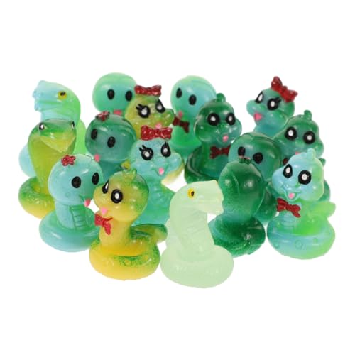 HOOTNEE 16 Stück Leuchtende Schlangenornamente, Kleine Schlangenfiguren, Winzige Modelle, Kleine Schlangenstatue, Miniaturfigur, Mikrolandschaftsschlange, Mini Schlangenstatue Aus HOOTNEE 16 Stück Leuchtende Schlangenornamente, Kleine Schlangenfiguren, Winzige Modelle, Kleine Schlangenstatue, Miniaturfigur, Mikrolandschaftsschlange, Mini Schlangenstatue Aus von HOOTNEE