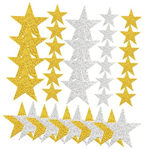 HOOTNEE 180 Stück Sternaufkleber, Weihnachtsdekorationen, Aufkleber Für Kinder, Zarte Kinderaufkleber, Goldene Sternaufkleber, Lehreraufkleber, Glänzende Kinderaufkleber, HOOTNEE 180 Stück Sternaufkleber, Weihnachtsdekorationen, Aufkleber Für Kinder, Zarte Kinderaufkleber, Goldene Sternaufkleber, Lehreraufkleber, Glänzende Kinderaufkleber, von HOOTNEE
