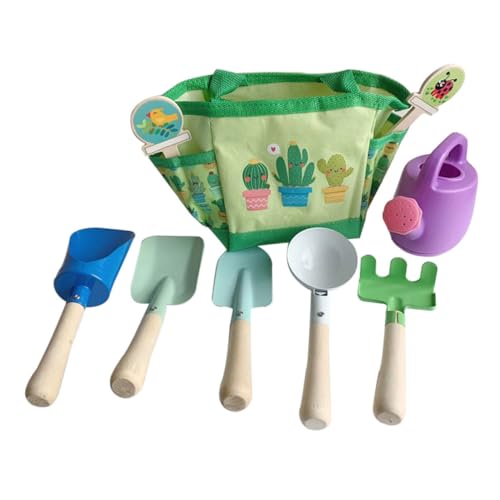 HOOTNEE 1Satz Garten Set Teiliges für Gartengeräte Set für Kindergarten Fördert Lernen und Kreativität im Freien mit Praktischem Grünen Beutel und Zufälligem von HOOTNEE