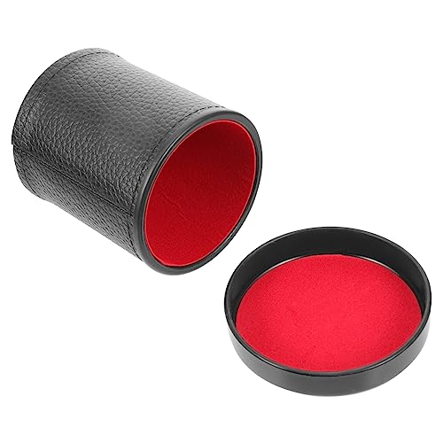 HOOTNEE 1Satz Leder Würfelbecher mit Filz Innenauskleidung Stummes Design für Würfelspiele für Partys und Brettspiele mit Innenfutter HOOTNEE 1Satz Leder Würfelbecher mit Filz Innenauskleidung Stummes Design für Würfelspiele für Partys und Brettspiele mit Innenfutter von HOOTNEE