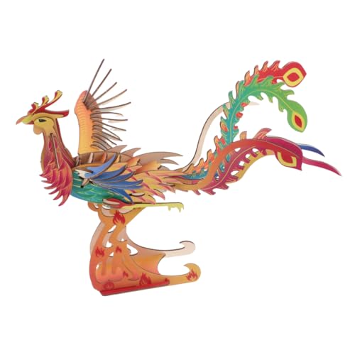HOOTNEE 1Satz Phoenix Dreidimensionales Puzzle Tiermodelle Holzpuzzle für Erwachsene Montage Holzpuzzle Holzvogel Tiermodell Puzzles Holzpuzzle Vogelpuzzle Holz von HOOTNEE