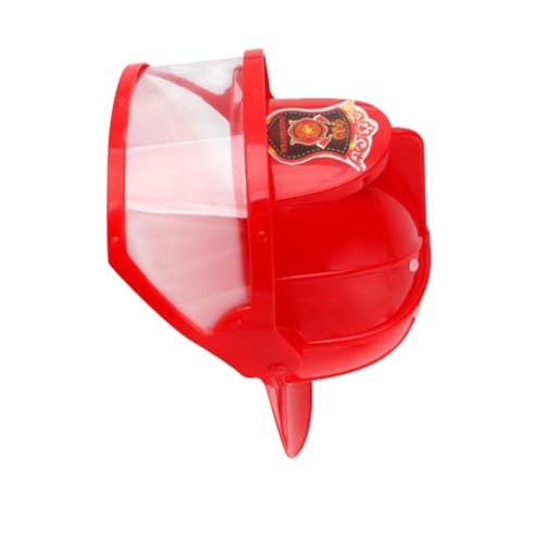 HOOTNEE 1Stk Feuerhut-Spielzeug Rollenspielspielzeug Feuerwehrkostüm Spielzeug für Kinder Spielzeuge kleider Brandschutzhut Performance-Requisite für Kinder wasserdicht Helm einstellen rot von HOOTNEE