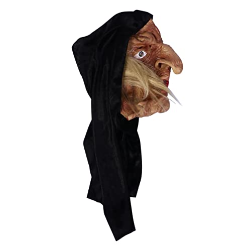 HOOTNEE 1Stk Horror Hexenmaske Nonne Maske Haarschmuck Cosplay-Requisiten halloween geschenke halloween assecoires Kleider gruselige Maske Halloween-Religionsmaske Emulsion Kleidung bilden von HOOTNEE