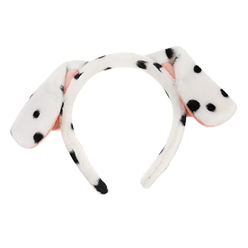 HOOTNEE Schöner Kopfschmuck Hundeohren Haarband Für Jungen Und Mädchen Weiß Haustier Accessoire Karneval von HOOTNEE