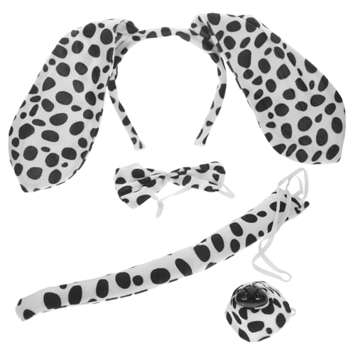 HOOTNEE 1satz Tierkostüm Set Für Erwachsene Teiliges Set Mit Hundekostüm Stirnband Mit Hundohren Fliege Nase Und Für Karneval Halloween Und Cosplay HOOTNEE 1satz Tierkostüm Set Für Erwachsene Teiliges Set Mit Hundekostüm Stirnband Mit Hundohren Fliege Nase Und Für Karneval Halloween Und Cosplay von HOOTNEE