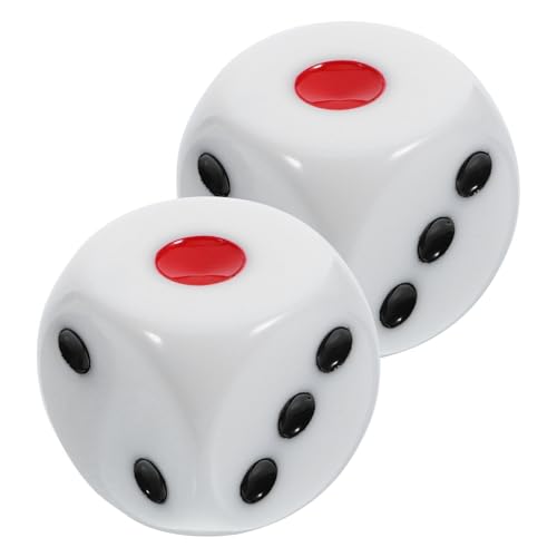 HOOTNEE 2 Große, Mit Abgerundeten Ecken, Massenware, Partygeschenk, Zahlenwürfel, Partyzubehör, Spielrequisiten, Tragbare, Harz, Spielrequisiten, Würfellayouts, Brettwürfel, 6 Seitige HOOTNEE 2 Große, Mit Abgerundeten Ecken, Massenware, Partygeschenk, Zahlenwürfel, Partyzubehör, Spielrequisiten, Tragbare, Harz, Spielrequisiten, Würfellayouts, Brettwürfel, 6 Seitige von HOOTNEE