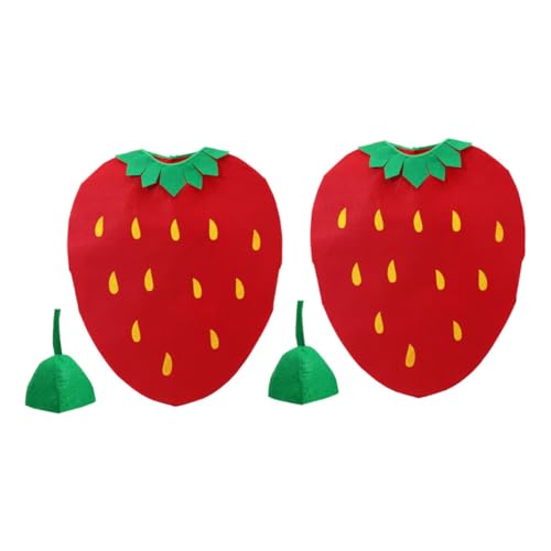 HOOTNEE 2 Sätze Erdbeer Sitzen Kostüm Kleinkind Halloweenkostüm Kostüme Erdbeer-halloween-kostüm Für Kleinkinder Halloween-erdbeerkostüm Gemüsehut-kostüm Essen-kostüm Für Kleinkinder Vlies HOOTNEE 2 Sätze Erdbeer Sitzen Kostüm Kleinkind Halloweenkostüm Kostüme Erdbeer-halloween-kostüm Für Kleinkinder Halloween-erdbeerkostüm Gemüsehut-kostüm Essen-kostüm Für Kleinkinder Vlies von HOOTNEE