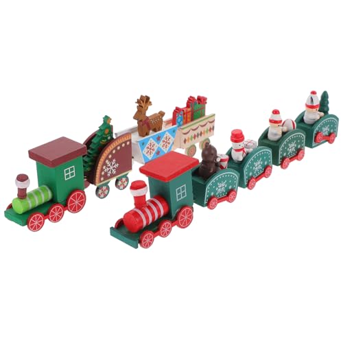 HOOTNEE 2 Sätze Weihnachtszug Holz Deko Teiliges Farbenfrohes für Festliche Tischdekoration und Weihnachtsbaum Weihnachtsfeier Holzspielzeug Festliche HOOTNEE 2 Sätze Weihnachtszug Holz Deko Teiliges Farbenfrohes für Festliche Tischdekoration und Weihnachtsbaum Weihnachtsfeier Holzspielzeug Festliche von HOOTNEE