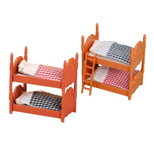 HOOTNEE 2 Sets Mini Bettmöbel, Puppenhaus Dekoration, Puppenhaus Etagenbett, Spielzeug, Mini Hausbett, Miniaturmöbel, Ornament, Puppenhaus Zubehör, Mini Etagenbett, Mini Etagenbett HOOTNEE 2 Sets Mini Bettmöbel, Puppenhaus Dekoration, Puppenhaus Etagenbett, Spielzeug, Mini Hausbett, Miniaturmöbel, Ornament, Puppenhaus Zubehör, Mini Etagenbett, Mini Etagenbett von HOOTNEE