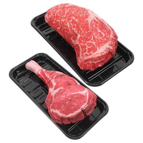HOOTNEE 2 Sets Simulierte Steak Modell Künstliche Fleisch Gefälschte Fleisch Gefälschte Steak Gefälschte Lebensmittel Modell HOOTNEE 2 Sets Simulierte Steak Modell Künstliche Fleisch Gefälschte Fleisch Gefälschte Steak Gefälschte Lebensmittel Modell von HOOTNEE