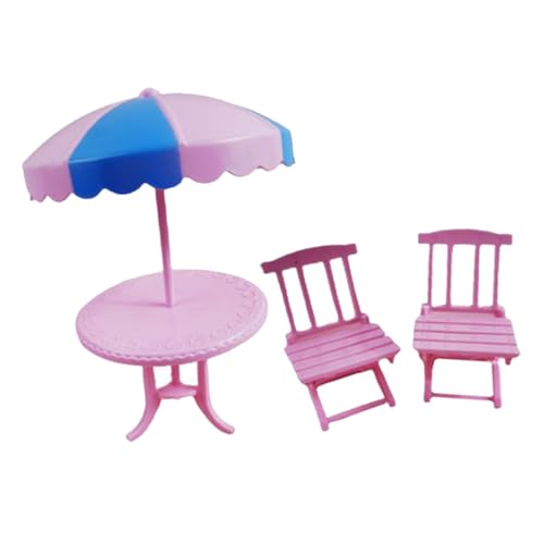 HOOTNEE 2 Sets Strandtisch Und Stuhl Spielzeugsitz Strandstühle Für Erwachsene Miniaturmöbel Nautische Dekoration Winziger Stuhl Dekorative Mini Strandstühle Kleiner Stuhl von HOOTNEE