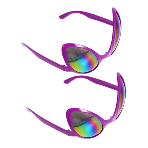 HOOTNEE 2 Stück Alien Brille, Alien Kostüm Für Damen, Verrückte Sonnenbrille, Halloween Sonnenbrille, Alien Damenkostüm, Lustige Sonnenbrille Für Damen, Alien Zubehör, Damen Sonnenbrille, HOOTNEE 2 Stück Alien Brille, Alien Kostüm Für Damen, Verrückte Sonnenbrille, Halloween Sonnenbrille, Alien Damenkostüm, Lustige Sonnenbrille Für Damen, Alien Zubehör, Damen Sonnenbrille, von HOOTNEE