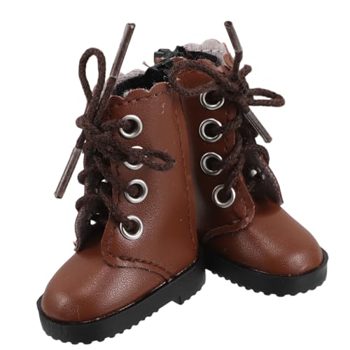 HOOTNEE 2 Stück Bjd Puppenschuhe Puppen-Sneaker-Schuhe Miniatur Unfertige Schuhe Stiefeletten Mit Hohen Absätzen Puppe Regenstiefel Modell Puppenstiefel Plüschpuppen Braun Stoff HOOTNEE 2 Stück Bjd Puppenschuhe Puppen-Sneaker-Schuhe Miniatur Unfertige Schuhe Stiefeletten Mit Hohen Absätzen Puppe Regenstiefel Modell Puppenstiefel Plüschpuppen Braun Stoff von HOOTNEE