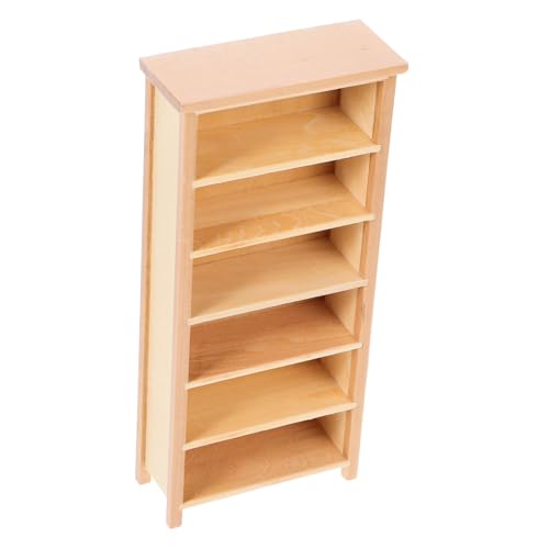 HOOTNEE Mini Puppenhaus Bücherregal Satz 2 Stück Holz Miniatur Vitrinen Für Puppenstubenmöbel Winziges Hausdekoration HOOTNEE Mini Puppenhaus Bücherregal Satz 2 Stück Holz Miniatur Vitrinen Für Puppenstubenmöbel Winziges Hausdekoration von HOOTNEE