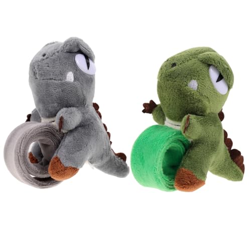 HOOTNEE 2 Stück Dinosaurier Slap Armband aus Robustem Hautfreundlichem mit Niedlichem Cartoon Design Verstellbar und Langlebig als Geschenk und Accessoire für Mädchen und Kindergeburtstag HOOTNEE 2 Stück Dinosaurier Slap Armband aus Robustem Hautfreundlichem mit Niedlichem Cartoon Design Verstellbar und Langlebig als Geschenk und Accessoire für Mädchen und Kindergeburtstag von HOOTNEE
