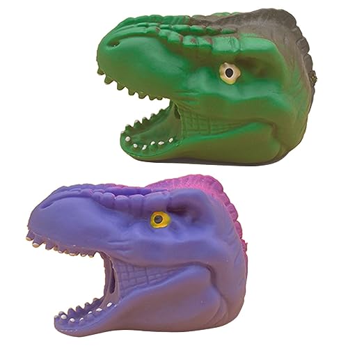 2st Entpacken Sie Den Dinosaurierkopf Spielzeug Zum Stressabbau Miniaturen Mini-Spielzeug Miniaturspielzeug Kognitives Spielzeug Squeeze Fidget Spielzeug Zubehör Tier Kind von HOOTNEE