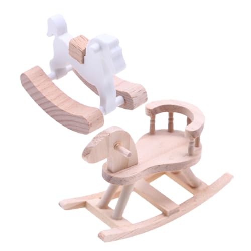 HOOTNEE 2 Stück Holzpferdmodell Holz schaukelpferd Ausschnitt Wohnzimmer im Landhausstil unfertiges Holzpferd Puppenhauszubehör und Möbel Puppenhausbauzubehör Schaukelpferd-Statue HOOTNEE 2 Stück Holzpferdmodell Holz schaukelpferd Ausschnitt Wohnzimmer im Landhausstil unfertiges Holzpferd Puppenhauszubehör und Möbel Puppenhausbauzubehör Schaukelpferd-Statue von HOOTNEE