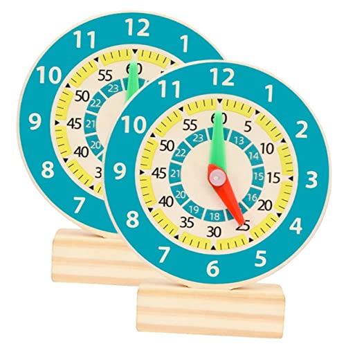 HOOTNEE 2 Stück Holzuhr, Lehruhren, Holzuhr, Lehruhren, Uhr, Kinder, Lernuhr, Spielzeug, Kleinkinder, Spielzeuguhren, Zeitlehruhr, Kinderuhr, Kinderuhr, Lernuhr Für Kinder HOOTNEE 2 Stück Holzuhr, Lehruhren, Holzuhr, Lehruhren, Uhr, Kinder, Lernuhr, Spielzeug, Kleinkinder, Spielzeuguhren, Zeitlehruhr, Kinderuhr, Kinderuhr, Lernuhr Für Kinder von HOOTNEE