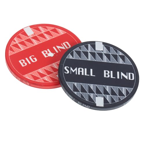 HOOTNEE 2 Stück Keramik Poker Dealer Chip Buttons Runde Blind Buttons für Poker Spiele Leicht und Praktisch für Partys und Spielabende Große und Kleine Blindchips HOOTNEE 2 Stück Keramik Poker Dealer Chip Buttons Runde Blind Buttons für Poker Spiele Leicht und Praktisch für Partys und Spielabende Große und Kleine Blindchips von HOOTNEE