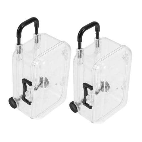 HOOTNEE 2 Stück Mini Aufbewahrungsboxen Für Kleidung, Reise Party Dekorationen, Brautparty Dekorationen, Mini Gepäck, Party, Mini Puppenhaus Zubehör, Mini Tragekoffer, Geschenkboxen HOOTNEE 2 Stück Mini Aufbewahrungsboxen Für Kleidung, Reise Party Dekorationen, Brautparty Dekorationen, Mini Gepäck, Party, Mini Puppenhaus Zubehör, Mini Tragekoffer, Geschenkboxen von HOOTNEE