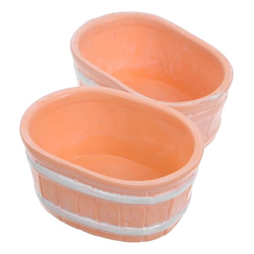 HOOTNEE 2 Stück Mini Badewanne, Badewanne, Puppenhausmöbel, Kleinkind Badespielzeug, Miniaturen, Puppenhauszubehör, Baby Badespielzeug, Babypuppe, Badewannenspielzeug, Badewanne, von HOOTNEE