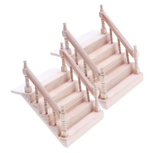 HOOTNEE 2 Stück Mini Puppenhaus Requisiten, Miniatur Treppenstufen Für Puppenhaus, Mini Treppe Zum Basteln, Puppenhaus Miniaturtreppen, Mini Treppenmodell, Treppenhaus Ornament, Treppe HOOTNEE 2 Stück Mini Puppenhaus Requisiten, Miniatur Treppenstufen Für Puppenhaus, Mini Treppe Zum Basteln, Puppenhaus Miniaturtreppen, Mini Treppenmodell, Treppenhaus Ornament, Treppe von HOOTNEE