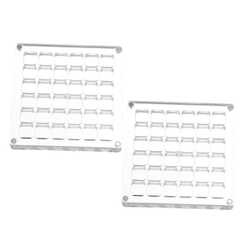 HOOTNEE 2 Stück Muschel-displaybox Vitrine Organizer-Fall Aus Stein Aufbewahrungsbox Aus Stein Muschelvitrine Ausstellungsschrank Fach Steingehäuse Miniatur -vitrine Acryl Transparent von HOOTNEE