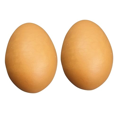 HOOTNEE 2 Stück Nachahmungseier, Simuliertes Eierdekor, Eier, Basteln, Gefälschte Eiermodelle, Simulierter Eierschmuck, Dekoratives Eiermodell, Künstliche Nesteier, Simulierte Eier, von HOOTNEE