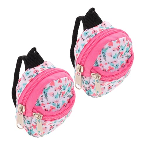 HOOTNEE 2 Stück Puppenrucksack Mit Reißverschluss, Miniatur-Schultasche, Niedliches Puppenzubehör, Mini-puppenrucksack, Mini-puppenornament Für Puppenhaus-Dekoration HOOTNEE 2 Stück Puppenrucksack Mit Reißverschluss, Miniatur-Schultasche, Niedliches Puppenzubehör, Mini-puppenrucksack, Mini-puppenornament Für Puppenhaus-Dekoration von HOOTNEE