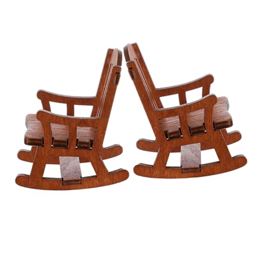HOOTNEE 2 Stück Schaukelstuhl Aus Holz, Modell, Schreibtisch, Mini Möbel, Puppenhaus, Miniatur Schaukelstuhl, Schaukelstuhl, Ornament, Puppenhaus, Schaukelstuhl, Miniatur Möbel, DIY, Mini HOOTNEE 2 Stück Schaukelstuhl Aus Holz, Modell, Schreibtisch, Mini Möbel, Puppenhaus, Miniatur Schaukelstuhl, Schaukelstuhl, Ornament, Puppenhaus, Schaukelstuhl, Miniatur Möbel, DIY, Mini von HOOTNEE