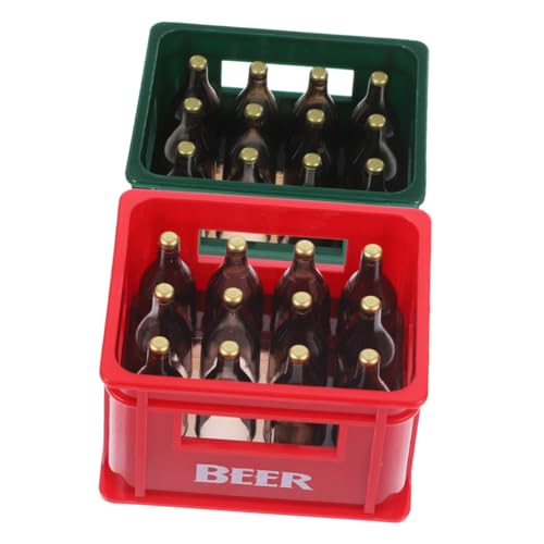 HOOTNEE 2stücke Miniatur Bierkiste Mit Realistischen Mini Bierflaschen Dekoratives Für Küche Und Garten Zubehör Für Pub Und Bar HOOTNEE 2stücke Miniatur Bierkiste Mit Realistischen Mini Bierflaschen Dekoratives Für Küche Und Garten Zubehör Für Pub Und Bar von HOOTNEE