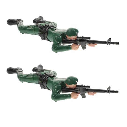 HOOTNEE 2 Stück Soldaten Krabbelspielzeug Armeemänner Spielzeugsoldaten Actionfiguren Für Für Babys Soldaten Armee Krabbelspielzeug Soldat Interaktives Für Spielfiguren von HOOTNEE