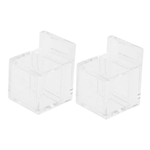 HOOTNEE 2 Stück Teiliges Reptilien Wasser und Futterspender Transparente Acryl Wasserbehälter für Ameisen für Terrarien und Kleine Haustiere Sorgt für Optimale Hydration und Einfache HOOTNEE 2 Stück Teiliges Reptilien Wasser und Futterspender Transparente Acryl Wasserbehälter für Ameisen für Terrarien und Kleine Haustiere Sorgt für Optimale Hydration und Einfache von HOOTNEE