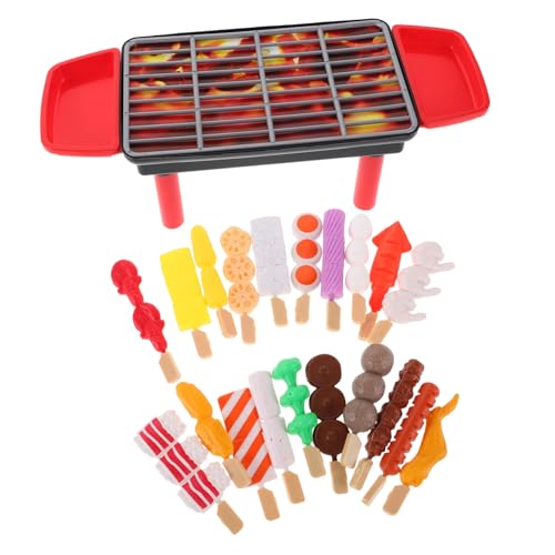 HOOTNEE 20 Stück Barbecue Spielküchenzubehör für Kleinkinder Küchenutensilien Spielenssilien für Kitchen Lebensmittelspielzeug Essen Plastik von HOOTNEE