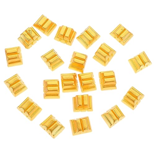 HOOTNEE 20 Stück Goldene Ziegel Dekorationsornamente, Mini Goldziegel, Mini Ziegel Zum Basteln, Miniatur Zubehör, Mini Haus Zubehör, Ziegelhandwerk, Mini Haus, Kleine Ziegel, Miniatur HOOTNEE 20 Stück Goldene Ziegel Dekorationsornamente, Mini Goldziegel, Mini Ziegel Zum Basteln, Miniatur Zubehör, Mini Haus Zubehör, Ziegelhandwerk, Mini Haus, Kleine Ziegel, Miniatur von HOOTNEE
