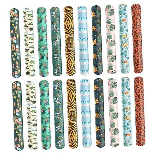 HOOTNEE 20 Stück Tier Armbänder, Spielzeug, Party Armbänder, Gastgeschenke, Cartoon Schlagarmbänder, Kinderarmbänder, Kinder Schnapparmbänder, Dschungel Schnappbänder, Dschungel Themen HOOTNEE 20 Stück Tier Armbänder, Spielzeug, Party Armbänder, Gastgeschenke, Cartoon Schlagarmbänder, Kinderarmbänder, Kinder Schnapparmbänder, Dschungel Schnappbänder, Dschungel Themen von HOOTNEE