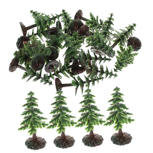 HOOTNEE 20 Stück Weihnachtsbaumschmuck, Modellspielzeug, Miniatur Weihnachtsbaum, Mini Baummodell, Spielzeug, Tischdekoration, Gartenornament, Mini Weihnachtsbaummodelle, von HOOTNEE