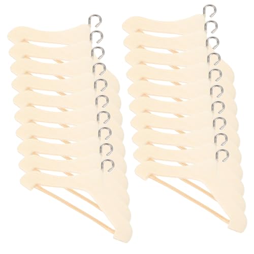 HOOTNEE 20Stücke Mini Kleiderbügel für Puppen Lebensechte Kleine Aufhänger aus Robustem Material für Puppenkleiderschränke und Dekorationen Puppenhaus Zubehör HOOTNEE 20Stücke Mini Kleiderbügel für Puppen Lebensechte Kleine Aufhänger aus Robustem Material für Puppenkleiderschränke und Dekorationen Puppenhaus Zubehör von HOOTNEE