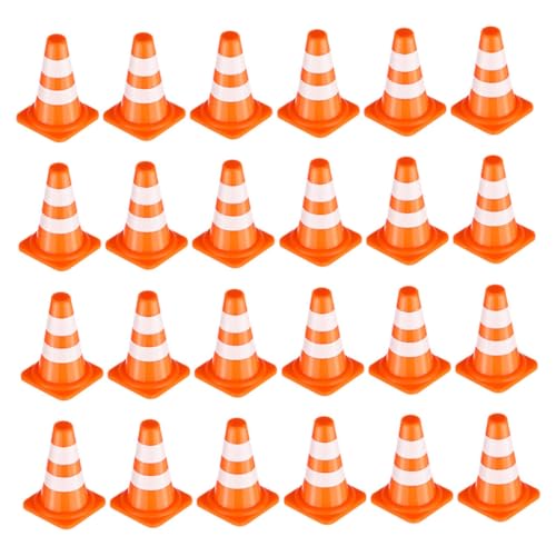 HOOTNEE 24 Stück Transportspielzeug Für Mini-straßenkegel Miniaturkegel Mini-sicherheitskegel Straßenbauschilder Bewegungskegel Aus Kunststoff Für Orange Plastik HOOTNEE 24 Stück Transportspielzeug Für Mini-straßenkegel Miniaturkegel Mini-sicherheitskegel Straßenbauschilder Bewegungskegel Aus Kunststoff Für Orange Plastik von HOOTNEE