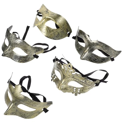 HOOTNEE 25 Stück Retro Halloween Masken für Cosplay und Partys Plastik Halbmasken mit Vintage Design für Karneval Maskerade Nachtclubs und Festliche Anlässe Bequem HOOTNEE 25 Stück Retro Halloween Masken für Cosplay und Partys Plastik Halbmasken mit Vintage Design für Karneval Maskerade Nachtclubs und Festliche Anlässe Bequem von HOOTNEE